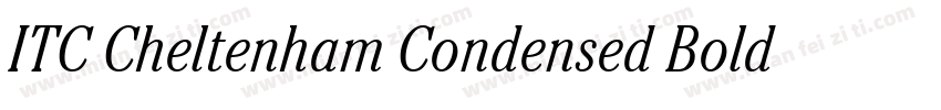 ITC Cheltenham Condensed Bold Itali字体转换